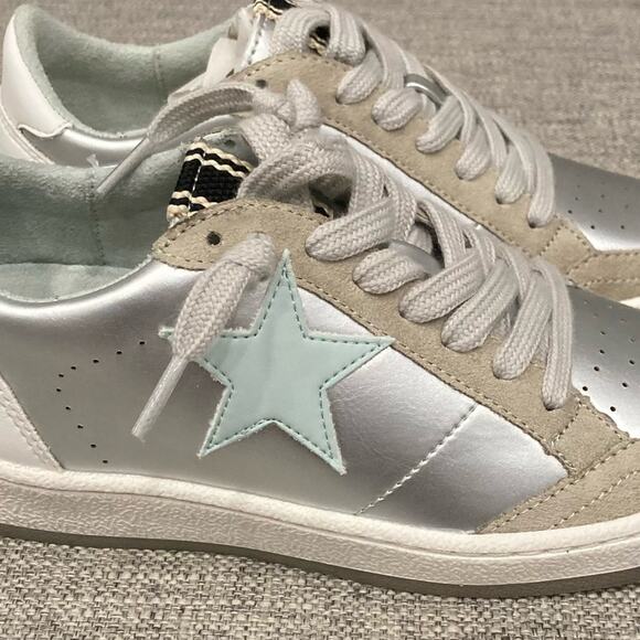 NEW Shu Shop Paz Mini Sneakers in Sterling Brand New in Box Size 2 - Picture 4 of 6